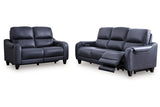 Mercomatic Ocean Dual Power Reclining Sofa and Loveseat by Ashley at Eve Furniture