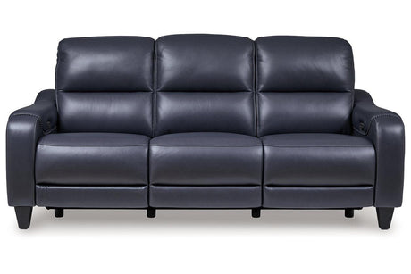 Mercomatic Ocean Dual Power Reclining Sofa and Loveseat by Ashley at Eve Furniture