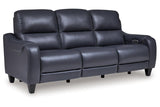 Mercomatic Ocean Dual Power Reclining Sofa and Loveseat by Ashley at Eve Furniture