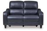 Mercomatic Ocean Dual Power Reclining Sofa and Loveseat by Ashley at Eve Furniture