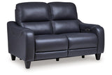 Mercomatic Ocean Dual Power Reclining Sofa and Loveseat by Ashley at Eve Furniture