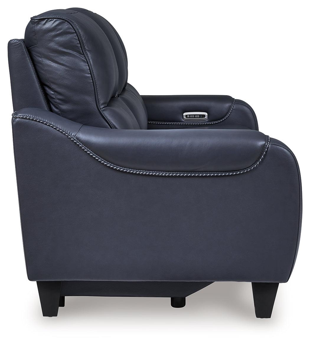 Mercomatic Ocean Dual Power Reclining Sofa by Ashley at Eve Furniture