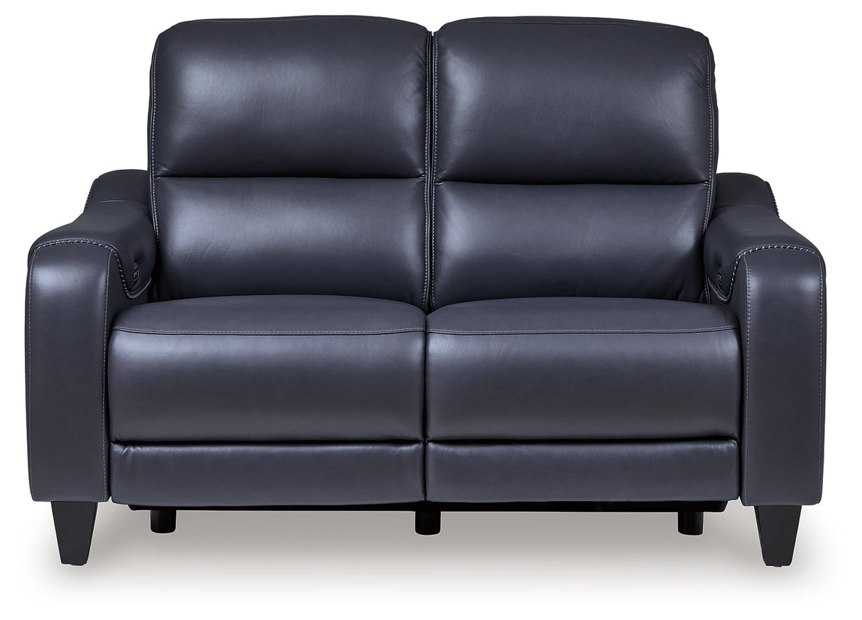 Mercomatic Ocean Power Reclining Loveseat