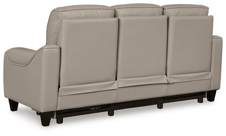 (Special) Mercomatic Gray Power Reclining Sofa by Ashley at Eve Furniture