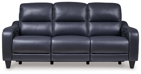 Mercomatic Ocean Dual Power Reclining Sofa by Ashley at Eve Furniture
