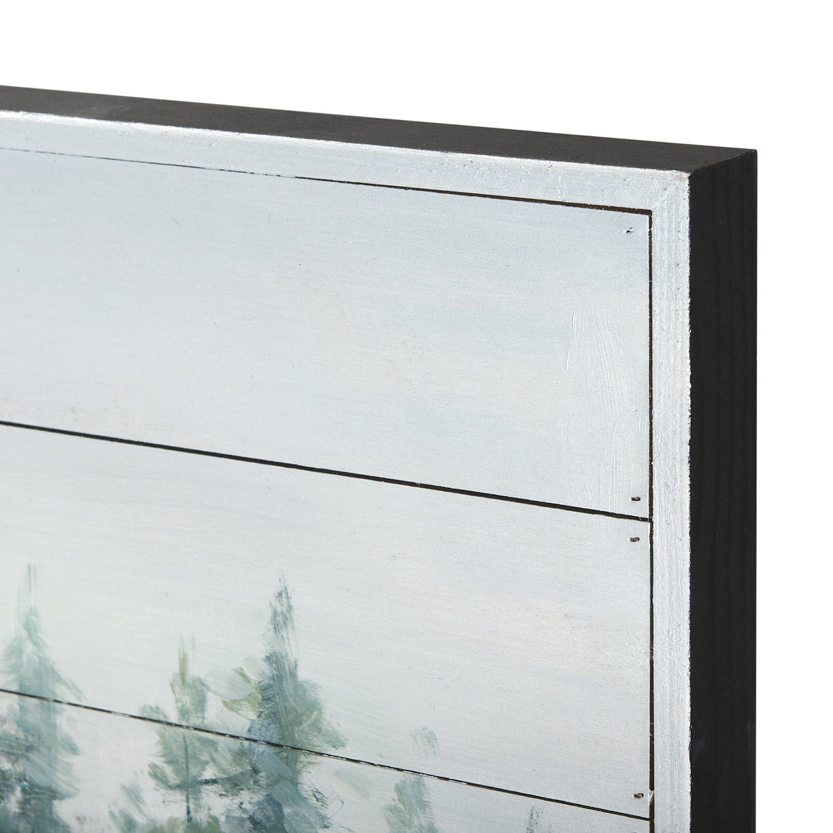 Mere Pond Lake Hand Painted on Wood Oil Painting by Mercana at Eve Furniture