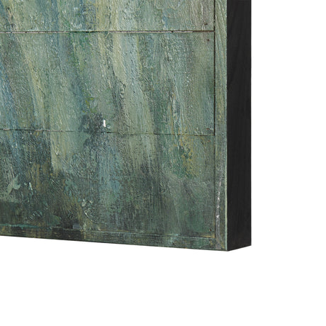 Mere Pond Lake Hand Painted on Wood Oil Painting by Mercana at Eve Furniture