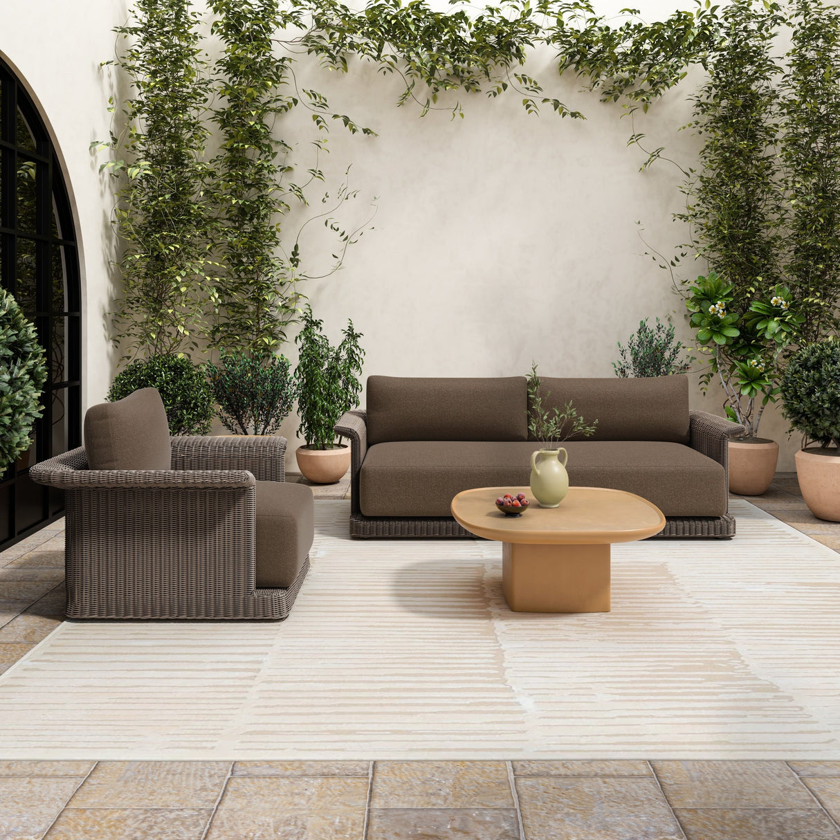 Meredith Brown Outdoor Accent Chair by Moe's Home at Eve Furniture