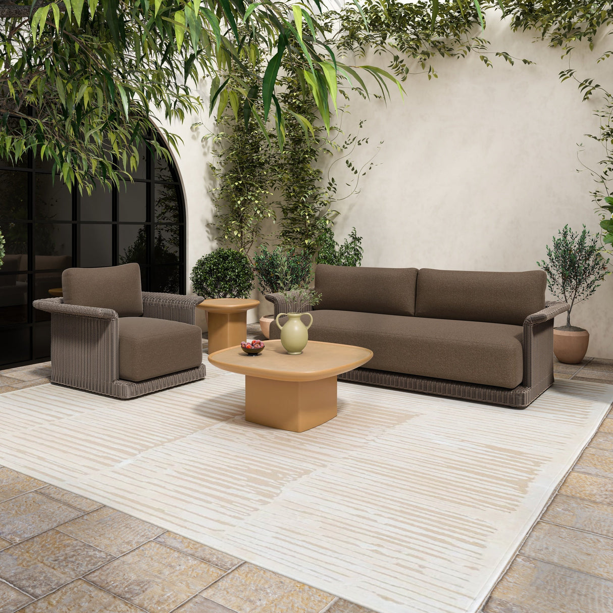Meredith Brown Outdoor Accent Chair by Moe's Home at Eve Furniture