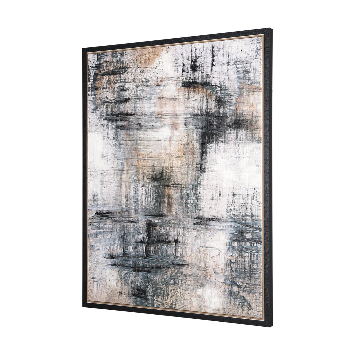 Merge Framed Canvas by Morgan McLaren a Hand Embellished Textured Framed Canvas by Mercana at Eve Furniture