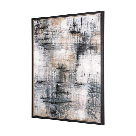 Merge Framed Canvas by Morgan McLaren a Hand Embellished Textured Framed Canvas by Mercana at Eve Furniture