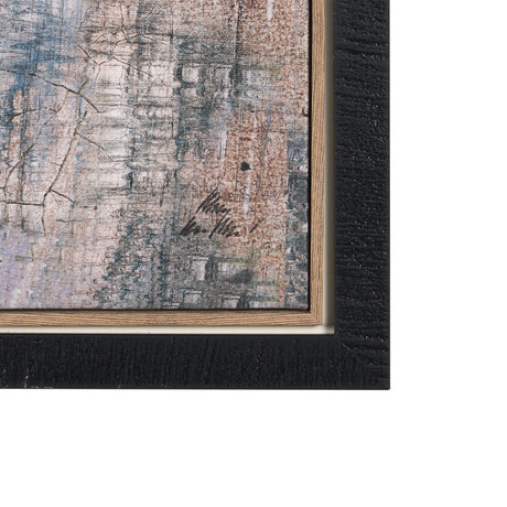 Merge Framed Canvas by Morgan McLaren a Hand Embellished Textured Framed Canvas by Mercana at Eve Furniture