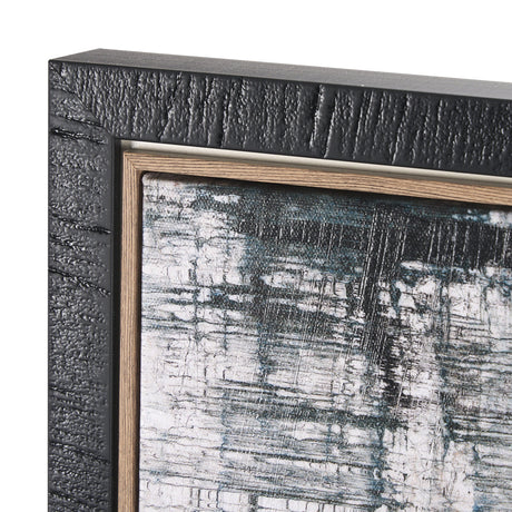 Merge Framed Canvas by Morgan McLaren a Hand Embellished Textured Framed Canvas by Mercana at Eve Furniture