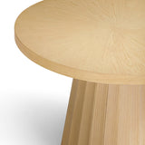 Meri Natural Round Dining Table by TOV Furniture at Eve Furniture