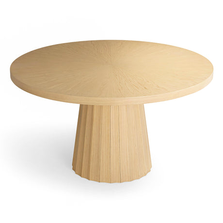 Meri Natural Round Dining Table by TOV Furniture at Eve Furniture
