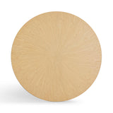Meri Natural Round Dining Table by TOV Furniture at Eve Furniture