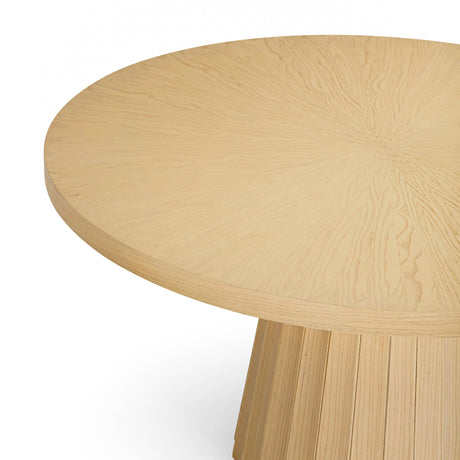 Meri Natural Round Dining Table by TOV Furniture at Eve Furniture
