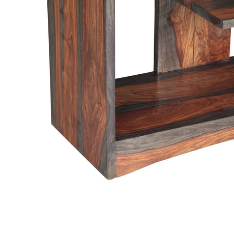 Meridian 34" Open Bookshelf in Capri Sheesham by Home Trends & Design at Eve Furniture