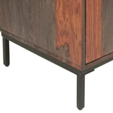 Meridian 35" Wide Tall Bar Cabinet in Capri Sheesham by Home Trends & Design at Eve Furniture