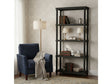 Meridian Black 4 Shelf Etagere by Crestview at Eve Furniture