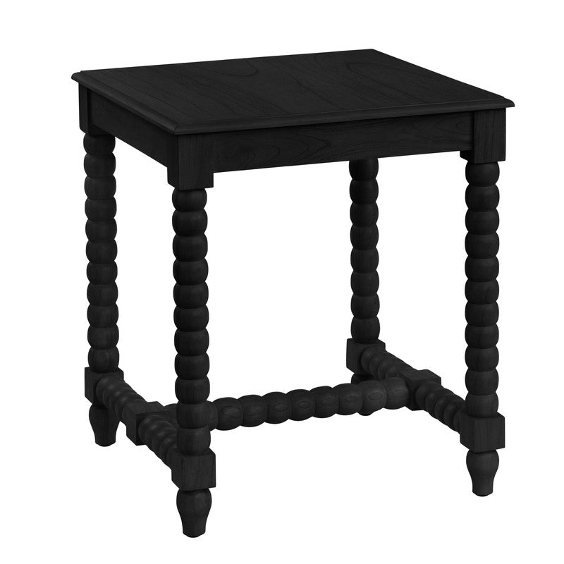 Meridian Black End Table by Crestview at Eve Furniture
