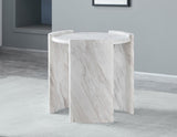 Merino Faux-Marble Round End Table by Steve Silver at Eve Furniture