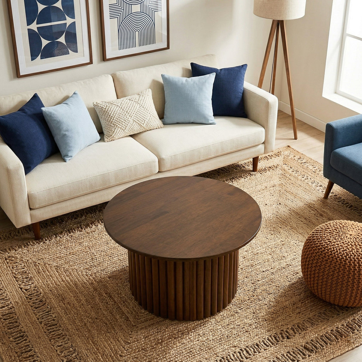 Merlin Coffe Table in Walnut by Ashcroft Furniture at Eve Furniture