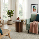 Merlin End Table in Walnut by Ashcroft Furniture at Eve Furniture