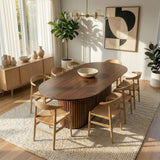 Merlin Oval Walnut Dining Table by Ashcroft Furniture at Eve Furniture