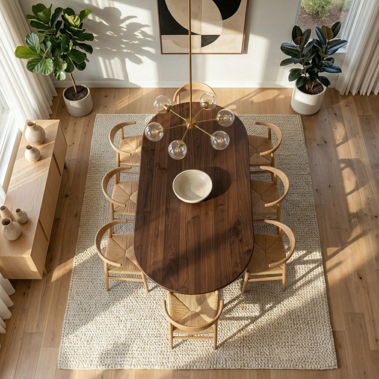 Merlin Oval Walnut Dining Table by Ashcroft Furniture at Eve Furniture