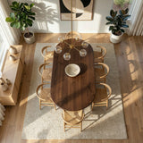 Merlin Oval Walnut Dining Table by Ashcroft Furniture at Eve Furniture