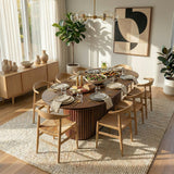 Merlin Oval Walnut Dining Table by Ashcroft Furniture at Eve Furniture