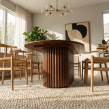 Merlin Oval Walnut Dining Table by Ashcroft Furniture at Eve Furniture
