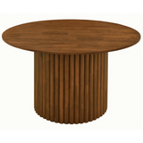 Merlin Solid Wood Walnut Round Dining Table by Ashcroft Furniture at Eve Furniture