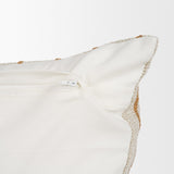 Merrick Lumbar Natural Beige w/ Orange Stripes Decorative Pillow by Mercana at Eve Furniture