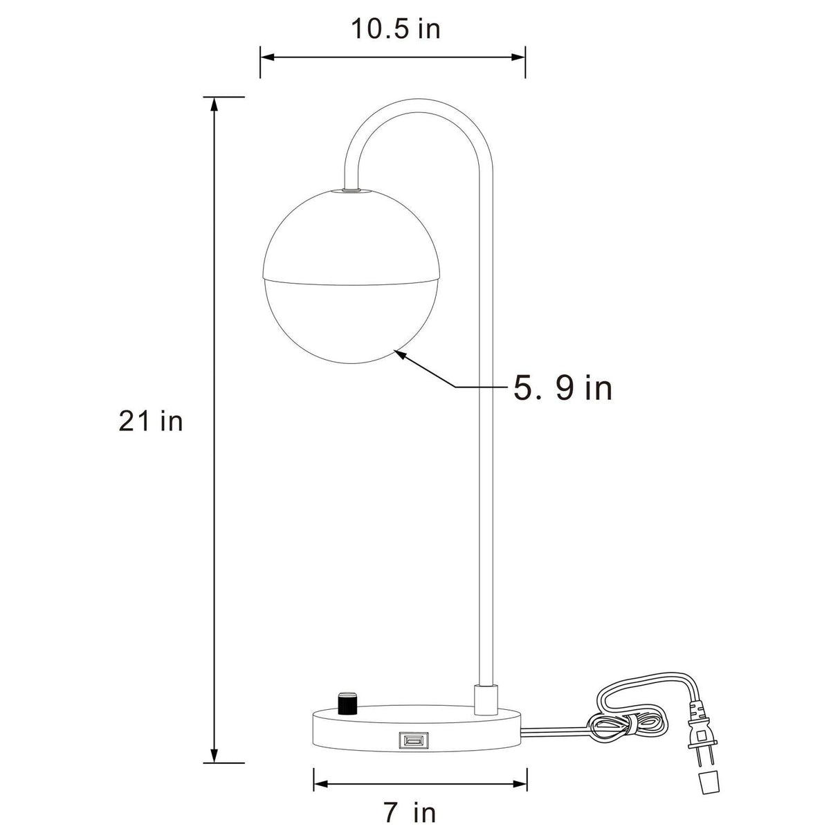 Merrick Round Arched Table Lamp Gold by Coaster at Eve Furniture