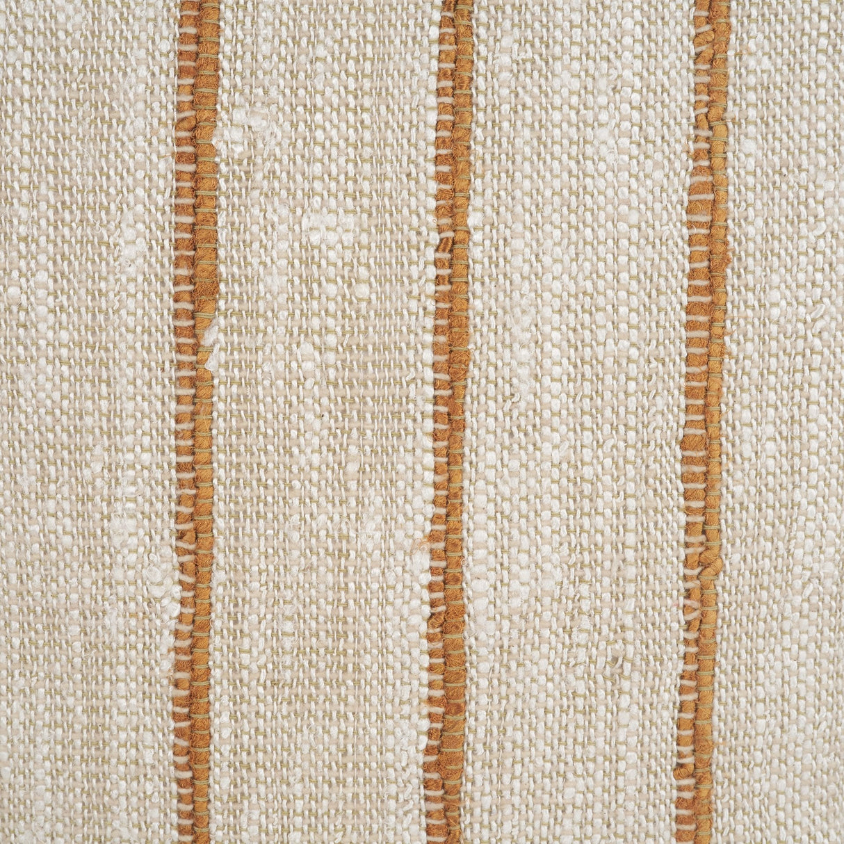 Merrick Square Natural Beige w/ Orange Stripes Decorative Pillow by Mercana at Eve Furniture
