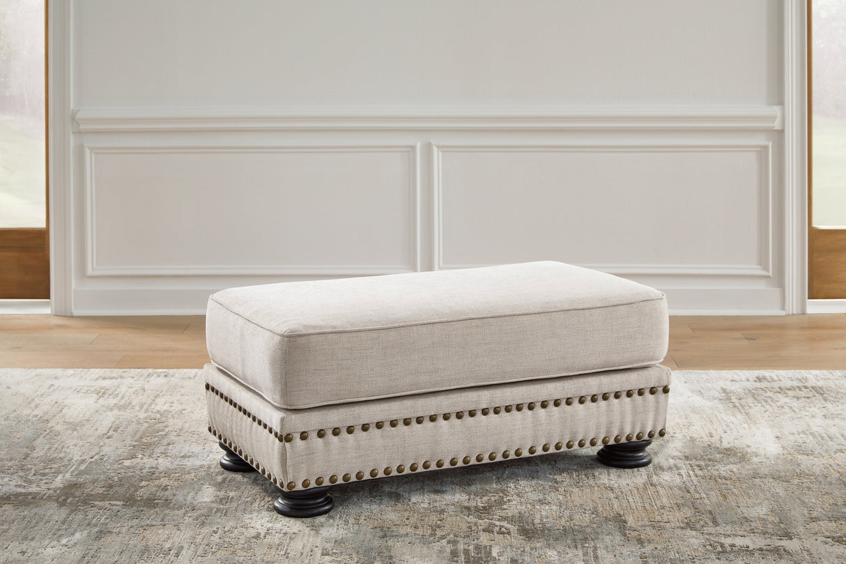 Merrimore Linen Ottoman