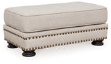 Merrimore Linen Ottoman