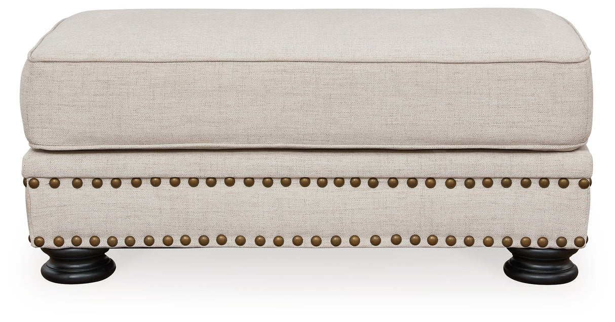 Merrimore Linen Ottoman