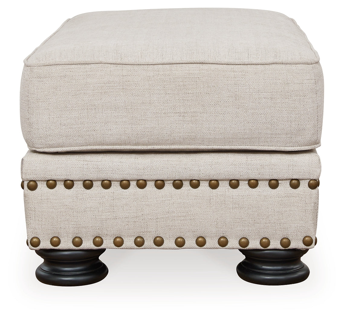 Merrimore Linen Ottoman