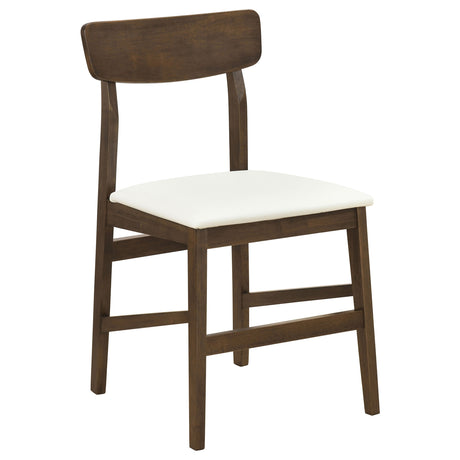 Merrin Off White And Walnut Dining Side Chair (Set of 2) by Coaster at Eve Furniture