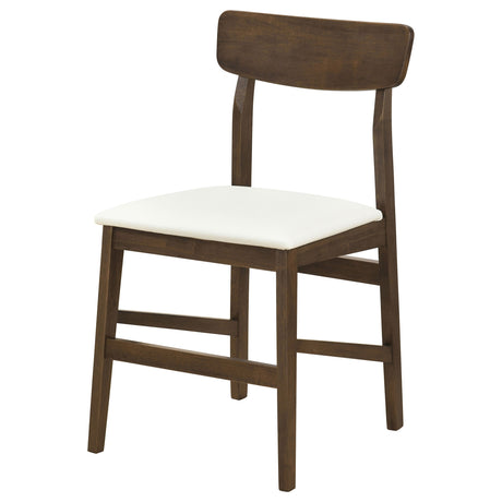 Merrin Off White And Walnut Dining Side Chair (Set of 2) by Coaster at Eve Furniture