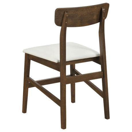 Merrin Off White And Walnut Dining Side Chair (Set of 2) by Coaster at Eve Furniture