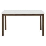 Merrin White And Walnut 55-inch Rectangular Dining Table by Coaster at Eve Furniture