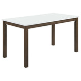 Merrin White And Walnut 55-inch Rectangular Dining Table by Coaster at Eve Furniture