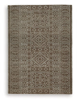 Merrittman Brown/Ivory Medium Rug by ASHLEY FURNITURE at Eve Furniture