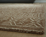 Merrittman Brown/Ivory Medium Rug by ASHLEY FURNITURE at Eve Furniture