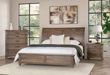 Merthyr Brown 4-Piece Queen Bedroom Set by Furniture of America at Eve Furniture