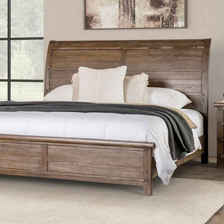 Merthyr Brown 4-Piece Queen Bedroom Set by Furniture of America at Eve Furniture